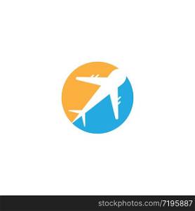 Airplane logo templat vector icon design