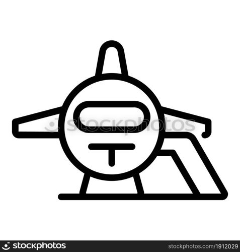 Airplane on boarding icon outline vector. Plane flight. Airport travel. Airplane on boarding icon outline vector. Plane flight