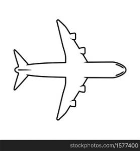 Airplane or aeroplane commercial plane icon vector