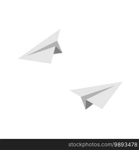 Airplane paper vector icons. Airplane, isolated. Vector illustration