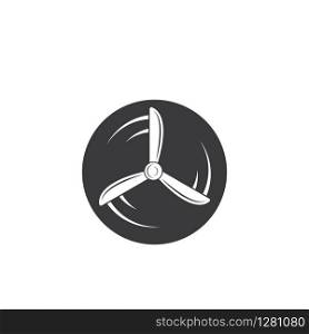 airplane propeller vector illustration design template