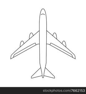 Airplane Transport Icon Vector Illustration EPS10. Airplane Transport Icon isolated on background. Vector Illustration