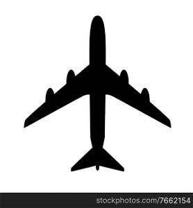 Airplane Transport Icon Vector Illustration EPS10. Airplane Transport Icon isolated on background. Vector Illustration