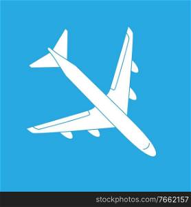 Airplane Transport Icon Vector Illustration EPS10. Airplane Transport Icon isolated on background. Vector Illustration