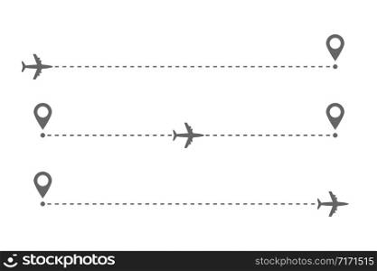 Airplane travel, tourism, transport concept. White isolated background.