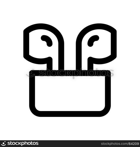 airpods case, Icon on isolated background