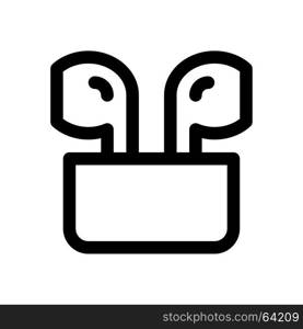 airpods case, Icon on isolated background