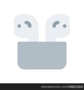 airpods case, icon on isolated background