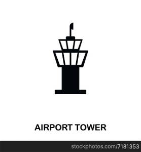 Airport Tower icon. Line style icon design. UI. Illustration of airport tower icon. Pictogram isolated on white. Ready to use in web design, apps, software, print. Airport Tower icon. Line style icon design. UI. Illustration of airport tower icon. Pictogram isolated on white. Ready to use in web design, apps, software, print.