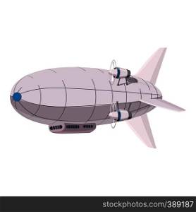 Airship icon. Cartoon illustration of airship vector icon for web design. Airship icon, cartoon style