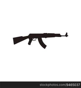 AK 47 icon vector template illustration logo design