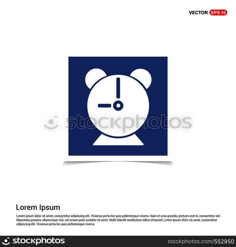 Alaram Clock Icon - Blue photo Frame