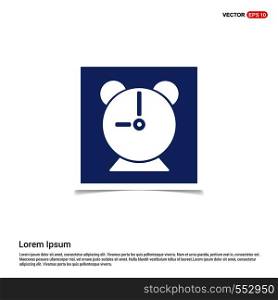 Alaram Clock Icon - Blue photo Frame
