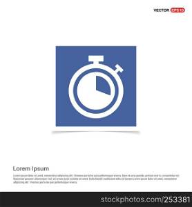 Alarm Clock Icon - Blue photo Frame