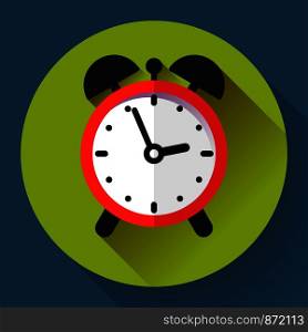 alarm clock icon. Business Flat design style. alarm clock icon