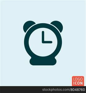 Alarm clock icon. Clock icon. Alarm clock symbol. Vector illustration