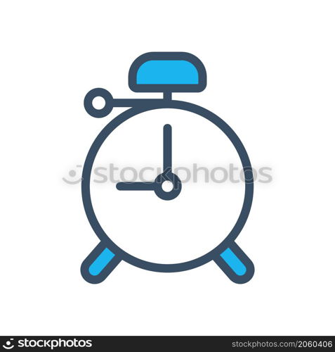 alarm clock icon filled color style