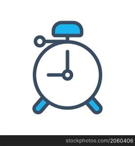 alarm clock icon filled color style
