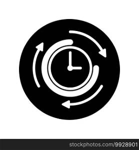 Alarm clock icon illustration symbol design