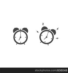 Alarm clock icon isolated on white background