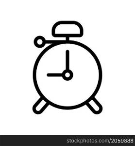 alarm clock icon line style