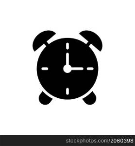 alarm clock icon vector solid style