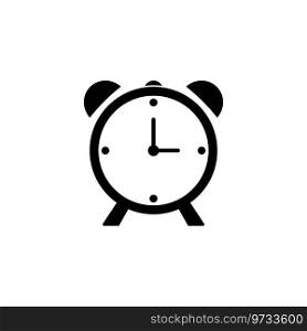 alarm clock icon vector template illustration logo design