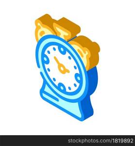 alarm clock isometric icon vector. alarm clock sign. isolated symbol illustration. alarm clock isometric icon vector illustration