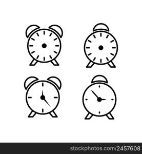 Alarm clock line icon