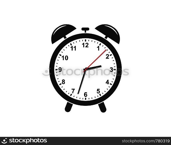alarm clock logo icon illustration design vector template