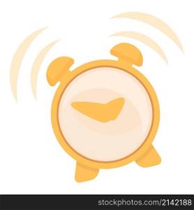 Alarm clock ringing icon cartoon vector. Ring wake. Watch time. Alarm clock ringing icon cartoon vector. Ring wake