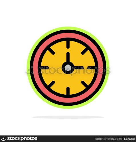 Alarm, Clock, Stopwatch, Time Abstract Circle Background Flat color Icon