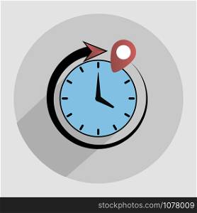 Alarm clock vector Illustration with simple but unique design. Good for icon, logo,wallpers, background. Flat style graphic objects