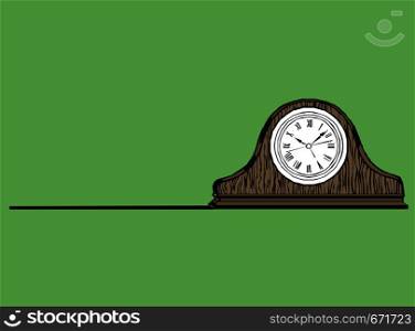 Alarm clock wake-up time isolated on white background. Vector illustration eps 10. Alarm clock wake-up time isolated on white background. Vector illustration eps 10