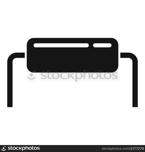 Alarm diode icon simple vector. Bulb component. Power diode. Alarm diode icon simple vector. Bulb component