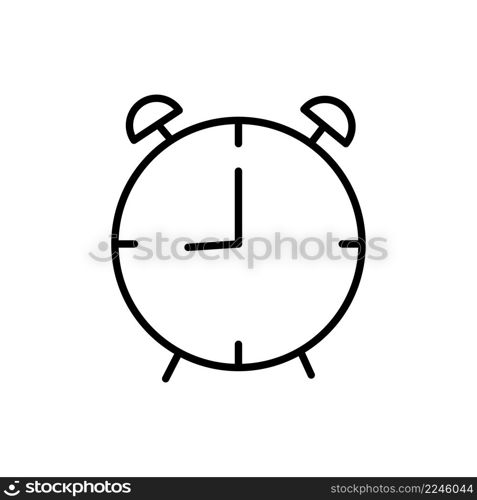 Alarm in sketch style. Business circle. Vintage flat icon with alarm on white background. Vector illustration. stock image. EPS 10.. Alarm in sketch style. Business circle. Vintage flat icon with alarm on white background. Vector illustration. stock image.