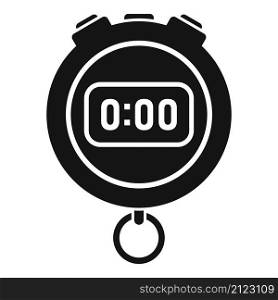 Alarm stopwatch icon simple vector. Stop clock. Watch timer. Alarm stopwatch icon simple vector. Stop clock