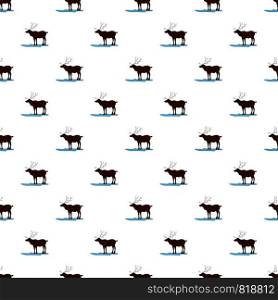 Alaska deer pattern seamless vector repeat for any web design. Alaska deer pattern seamless vector