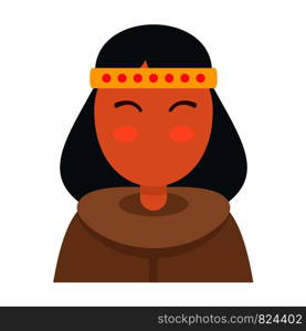 Alaska woman icon. Flat illustration of alaska woman vector icon for web design. Alaska woman icon, flat style