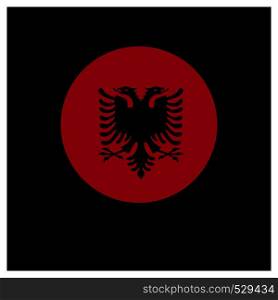 Albania flag design vector