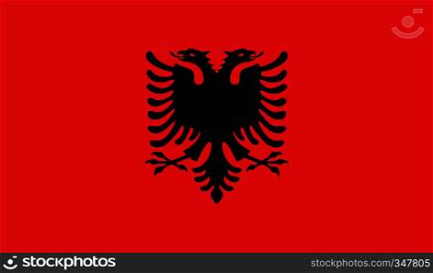 Albania flag image for any design in simple style. Albania flag image
