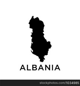 Albania map icon design trendy