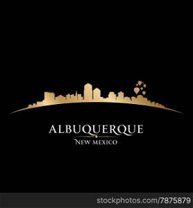 Albuquerque New Mexico city skyline silhouette. Vector illustration