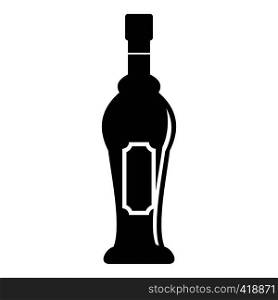 Alcohol bottle icon. Simple illustration of alcohol bottle vector icon for web. Alcohol bottle icon, simple style