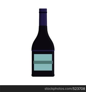 Alcohol bottle vector icon drink illustration glass. Beverage isolated white liquid party pub flat silhouette shape