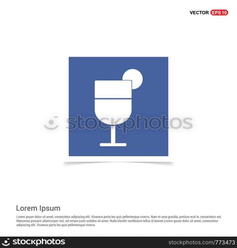 Alcohol cocktail icon - Blue photo Frame
