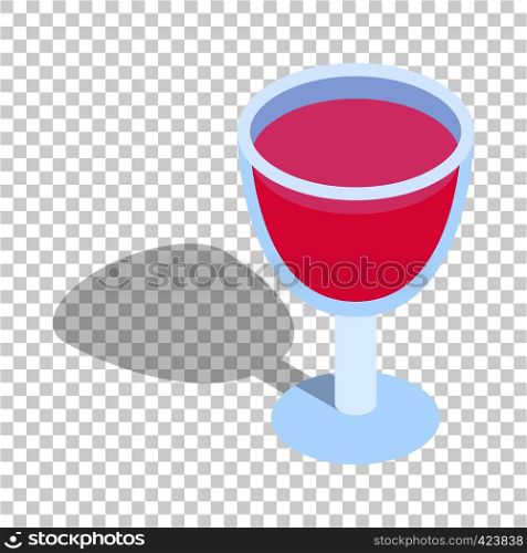 Alcohol cocktail isometric icon 3d on a transparent background vector illustration. Alcohol cocktail isometric icon