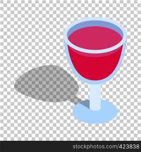 Alcohol cocktail isometric icon 3d on a transparent background vector illustration. Alcohol cocktail isometric icon