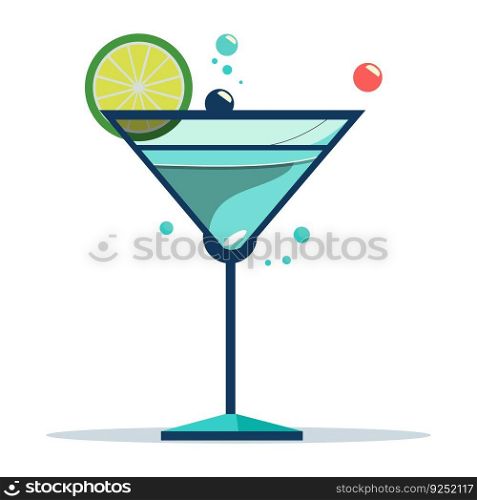 Alcohol cocktail vector illustration EPS10. Alcohol cocktail vector illustration. EPS10