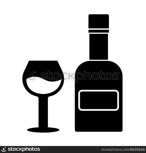 alcohol drink icon logo vector design template